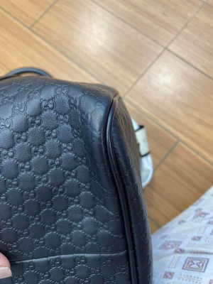 Gucci Guccissima Leather Boston Bag