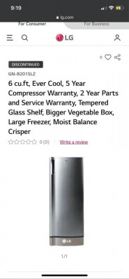 LG Single Door Refrigerator