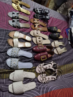 assorted branded shoes