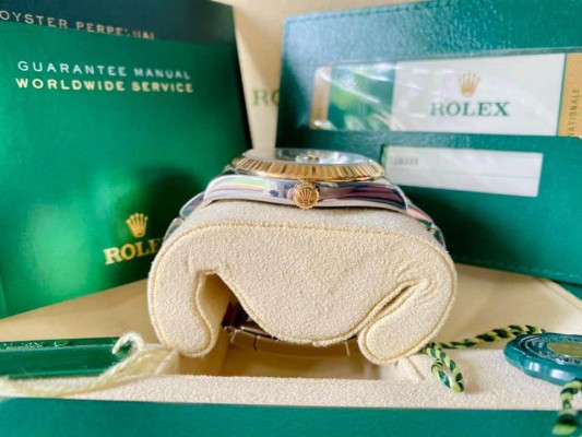 Authentic Rolex DateJust II 18k Gold and Steel Champagne Stick Dial Watch for Me