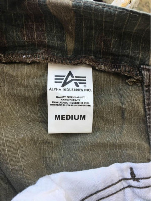 Alpha Industries INC. Camouflage Pants