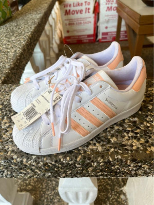 Adidas Superstar Womens (Cloud White x Ambient Blush Color)