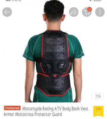 Motorcycle Body back vest armor