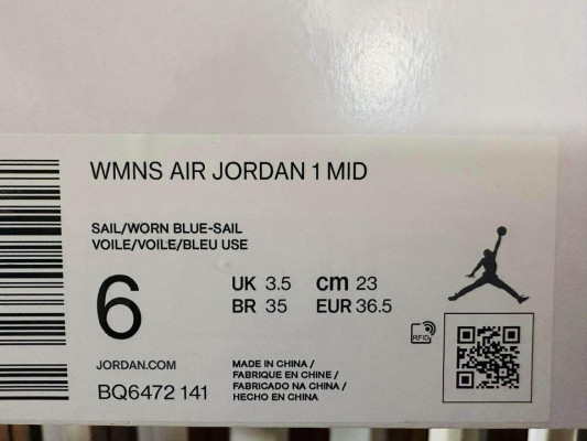 Air Jordan 1 Mid “UNC” Blue-Sail