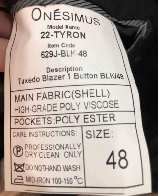 Onesimus Tuxedo Coat