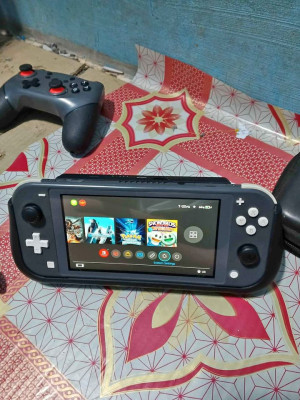 Nintendo Switch lite modchip jailbreak 256g w/ powerbank case 10500mah