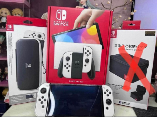 Nintendo Switch OLED Complete Package And Accessories