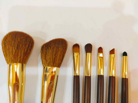 Coffee 7pc Make Up Brush Set