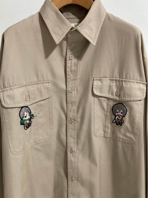 Customized Attack on Titan Khaki brown Jacket