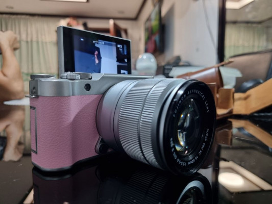 FUJIFILM X-A10 DSLR vlog camera (pink COLOR)