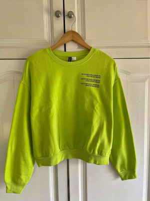 H&M Neon Green Pullover Sweater (PRELOVED)