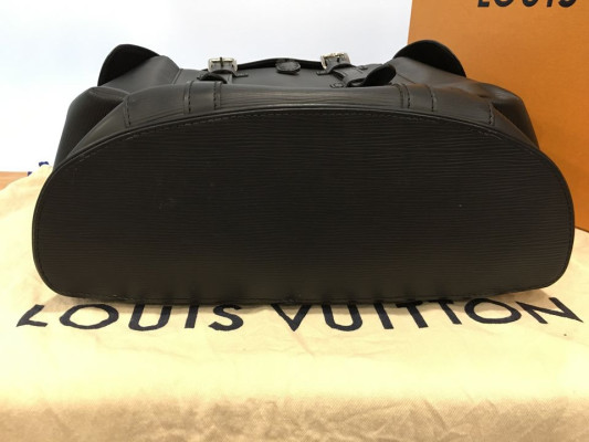 Louis Vuitton Christopher Backpack Epi Leather Black