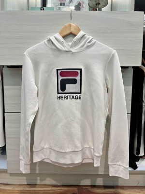 Preloved white Fila hoodie