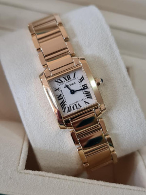 Cartier ladies Tank Solid gold 18k