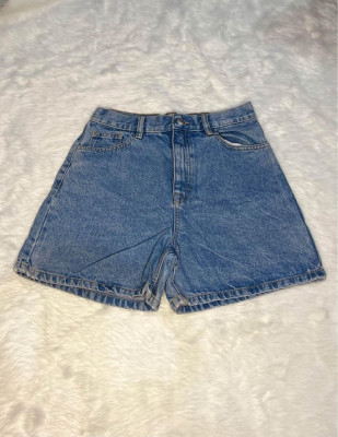 Clean Cut High Waist Mom Shorts