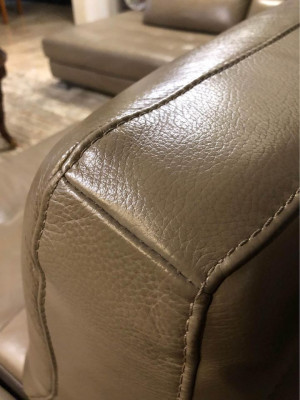 L Shaped Authentic Leather Sofa