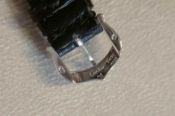 Cartier Baignoire Solid 18K White Gold Watch - Full Set
