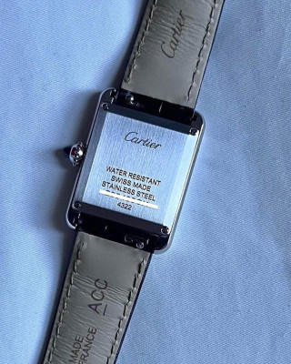 Rare 2022 Cartier Tank Must Black Dial Small