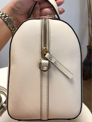 Kate Spade Off White Textured Leather Satchel