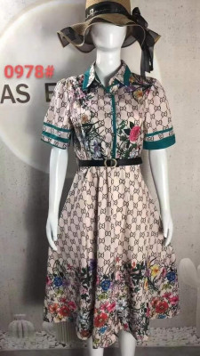 POLO SHORTSLEEVE MAXI DRESS WITH BELT