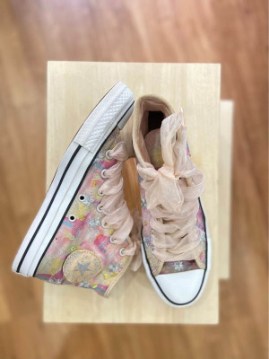 Converse Chuck Taylor All Star Pink Girly High-Top Sneakers