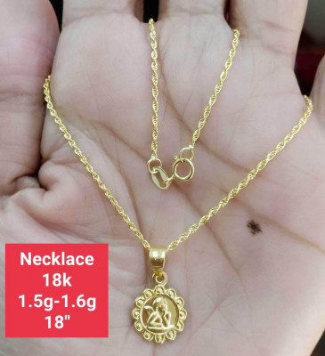 18K SAUDI GOLD NECKLACE