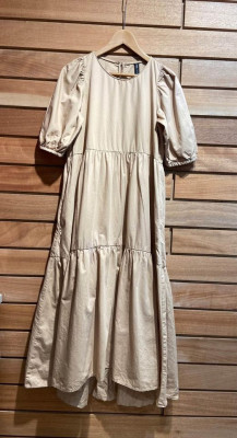 Zara Poplin Midi Dress