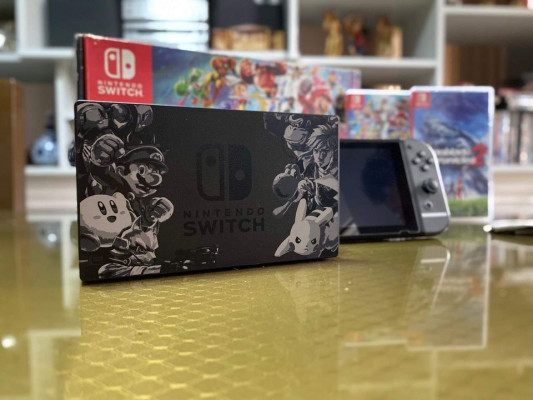 Nintendo Switch V1 Super Smash Bros Limited Edition Patched