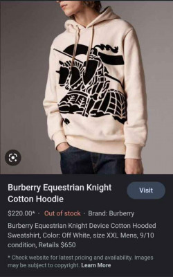 Burberry hoodie sweater