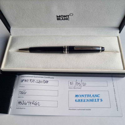 Original Montblanc Meisterstück Platinum-Coated Ballpoint Pen