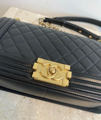 Chanel Le Boy Old Medium in Lambskin