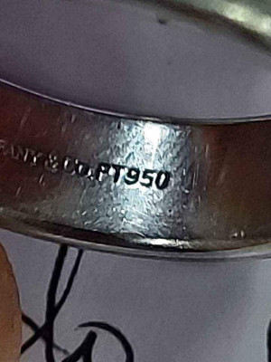 Tiffany & Co. Platinum 950 Men's Ring