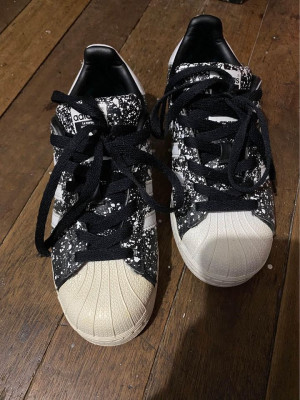 ADIDAS Superstar Printed Leather Sneakers