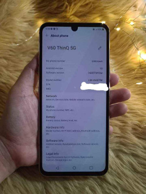 LG V60 ThinQ 5G 8GB/128GB ROM TMobile Single Sim Openline