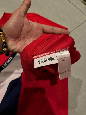 Lacoste sport red shirt