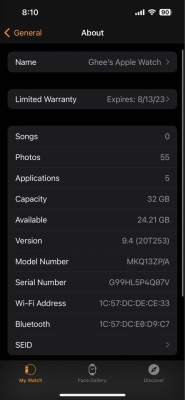 RUSH ORIG APPLE WATCH SE (w/ warranty and receipt)