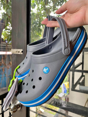 ORIGINAL Crocs Crocband Clog Charcoal Ocean