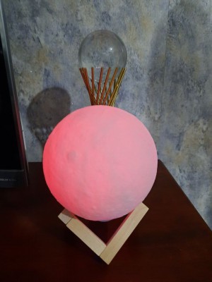 15CM Rechargeable 3D Print Moon Lamp Touch Switch
