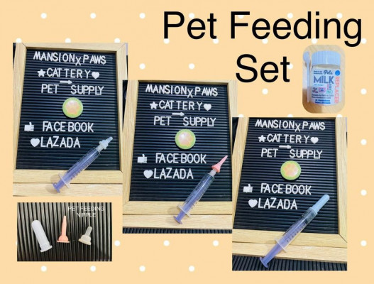 PET ORAL FEEDING SET for newborn pets puppy / kitten