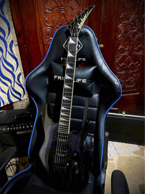 Jackson USA Select SL2H Soloist Electric Guitar Blue Ghost Flames