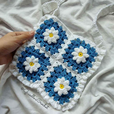 Crochet Daisy Bag