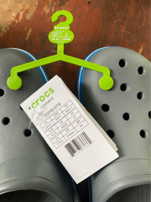 ORIGINAL Crocs Crocband Clog Charcoal Ocean