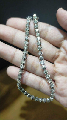 NATURAL REAL DIAMOND TENNIS BRACELET .10ct