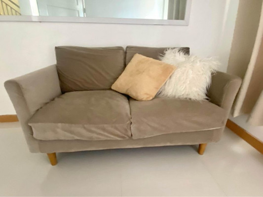 Sofa japan surplus 2 seater gray color