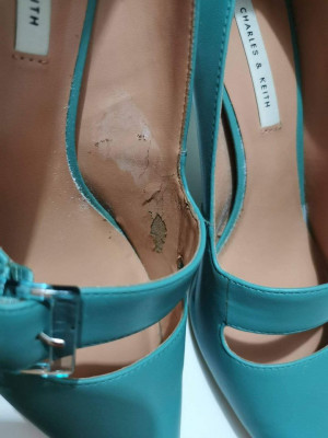 Charles & Keith Green Pointed Heels