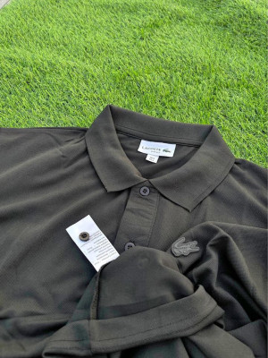 LACOSTE BLACK POLO SHIRT
