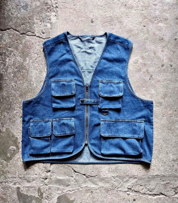 GU Denim Utility Vest