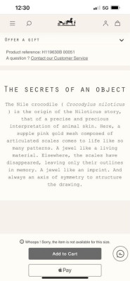 HERMÈS 18K Rose Gold Niloticus Ring Size 6 Authentic Hermes