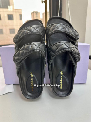 Steve Madden quilted slides US6