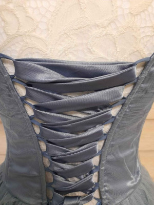 Pastel-Dusty Blue Tulle Gowns